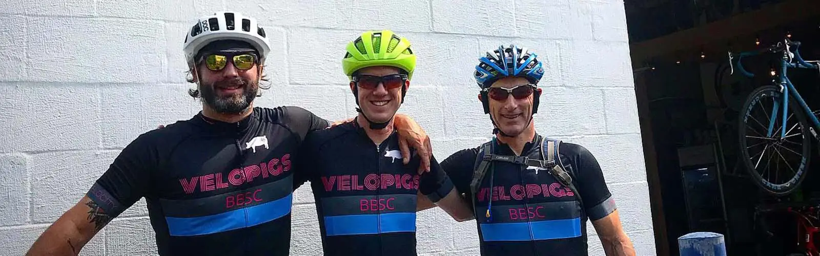 VeloPigs members about to start their gavel ride.